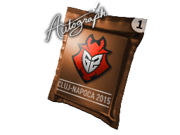 Pojemnik z autografem | G2 Esports | Cluj-Napoca 2015