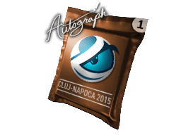 Pojemnik z autografem | Luminosity Gaming | Cluj-Napoca 2015