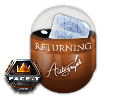 Pojemnik z autografem | Powracający pretendenci | FACEIT London 2018