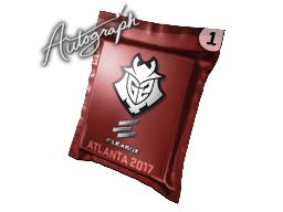 Pojemnik z autografem | G2 Esports | Atlanta 2017