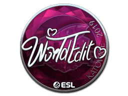 Naklejka | WorldEdit (foliowana) | Katowice 2019