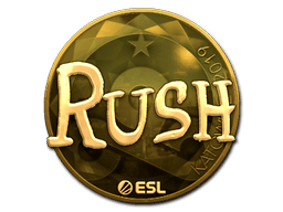 Sticker | RUSH (Gold) | Katowice 2019