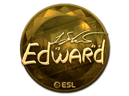 Naklejka | Edward (złota) | Katowice 2019