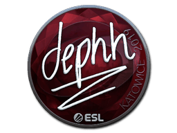 Naklejka | dephh (foliowana) | Katowice 2019