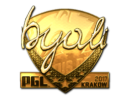 Naklejka | byali (złota) | Kraków 2017