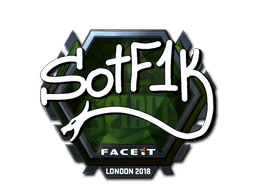Naklejka | S0tF1k (foliowana) | Londyn 2018