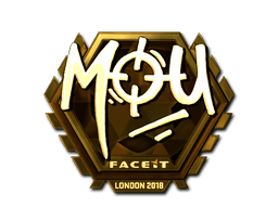 Sticker | mou (Gold) | London 2018