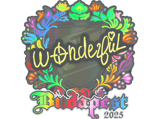 Sticker | w0nderful (Holo) | Budapest 2025
