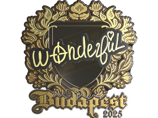 Sticker | w0nderful (Gold) | Budapest 2025