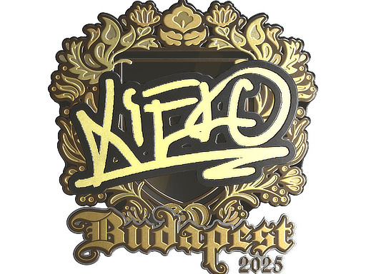 Sticker | xiELO (Gold) | Budapest 2025