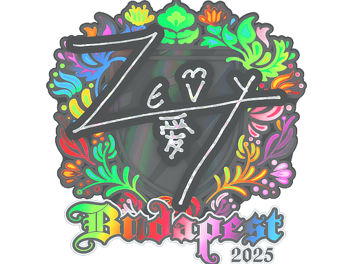 Sticker | zevy (Holo) | Budapest 2025