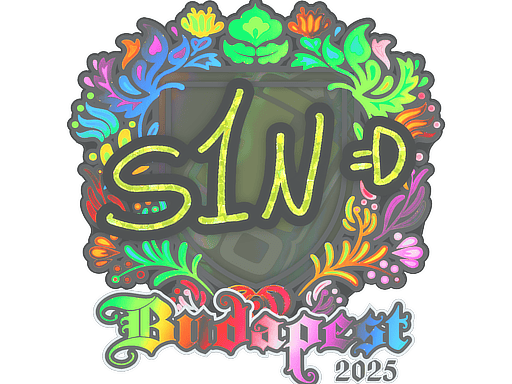 Sticker | s1n (Holo) | Budapest 2025