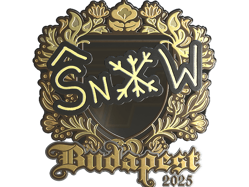 Sticker | snow (Gold) | Budapest 2025