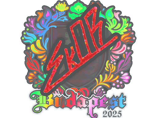Sticker | sk0R (Holo) | Budapest 2025