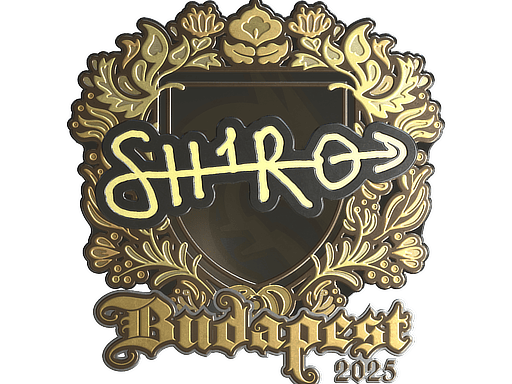 Sticker | sh1ro (Gold) | Budapest 2025