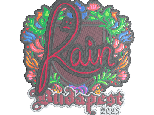 Sticker | rain (Embroidered) | Budapest 2025