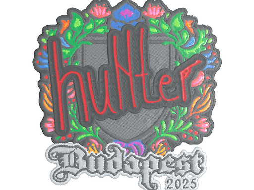 Sticker | huNter- (Embroidered) | Budapest 2025