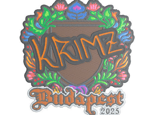 Sticker | KRIMZ (Embroidered) | Budapest 2025