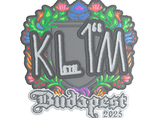 Sticker | kl1m (Embroidered) | Budapest 2025
