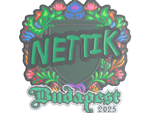 Sticker | nettik (Embroidered) | Budapest 2025