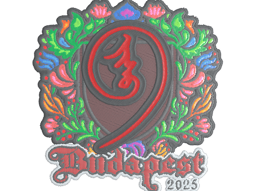 Sticker | nin9 (Embroidered) | Budapest 2025