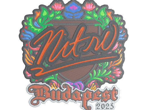 Sticker | nitr0 (Embroidered) | Budapest 2025