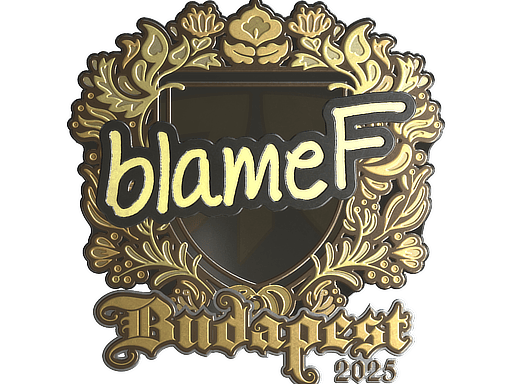 Sticker | blameF (Gold) | Budapest 2025