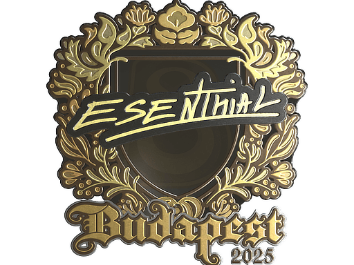 Sticker | esenthial (Gold) | Budapest 2025