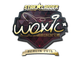 Sticker | woxic (Gold) | Berlin 2019