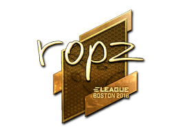 Sticker | ropz (Gold) | Boston 2018