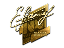 Sticker | flamie (Gold) | Boston 2018