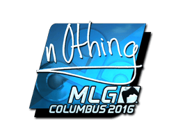 Naklejka | n0thing (foliowana) | MLG Columbus 2016