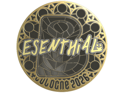 Sticker | esenthial (Gold) | Cologne 2026