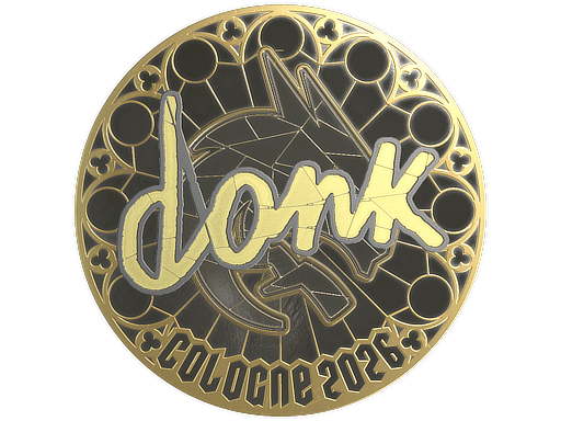 Sticker | donk (Gold) | Cologne 2026