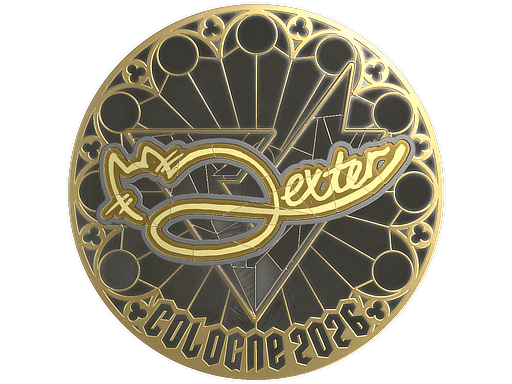 Sticker | dexter (Gold) | Cologne 2026