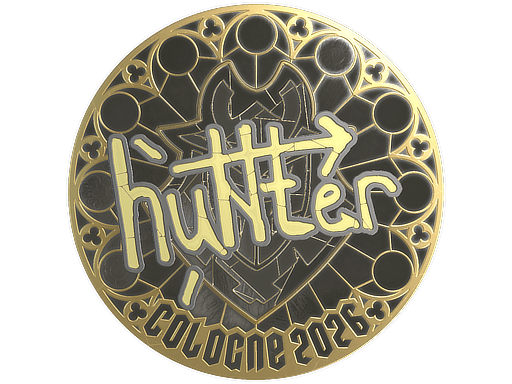 Sticker | huNter- (Gold) | Cologne 2026