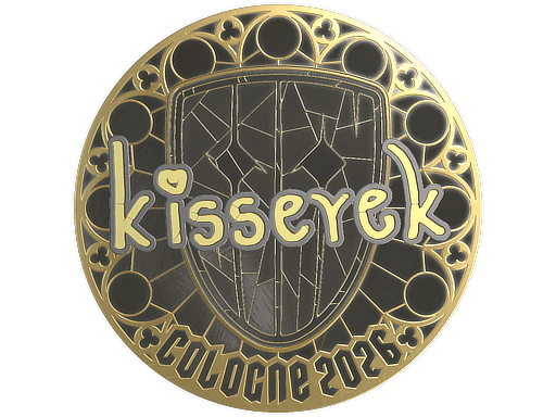Sticker | kisserek (Gold) | Cologne 2026