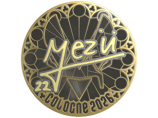 Sticker | mezii (Gold) | Cologne 2026
