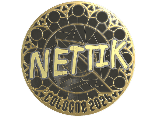 Sticker | nettik (Gold) | Cologne 2026