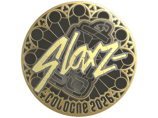 Sticker | slaxz- (Gold) | Cologne 2026