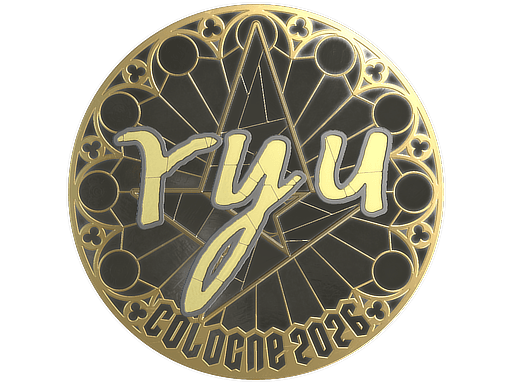Sticker | ryu (Gold) | Cologne 2026