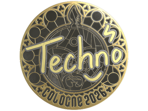 Sticker | Techno4K (Gold) | Cologne 2026