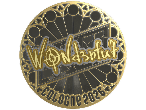 Sticker | w0nderful (Gold) | Cologne 2026