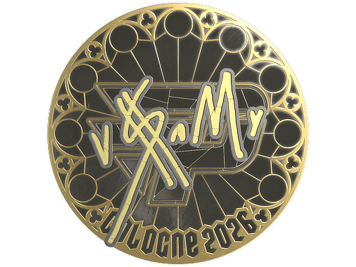 Sticker | v$m (Gold) | Cologne 2026