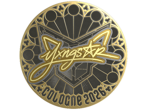 Sticker | yxngstxr (Gold) | Cologne 2026