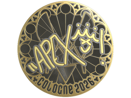 Sticker | apEX (Gold) | Cologne 2026