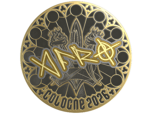 Sticker | afro (Gold) | Cologne 2026