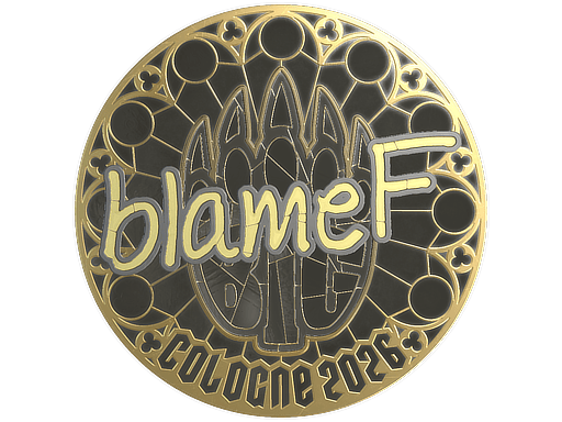 Sticker | blameF (Gold) | Cologne 2026