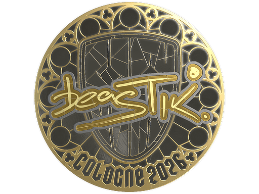 Sticker | beastik (Gold) | Cologne 2026