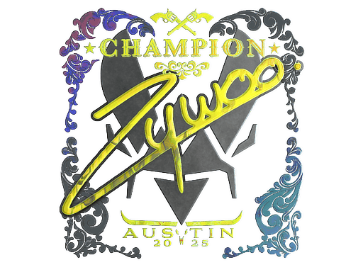 Sticker | ZywOo (Holo, Champion) | Austin 2025